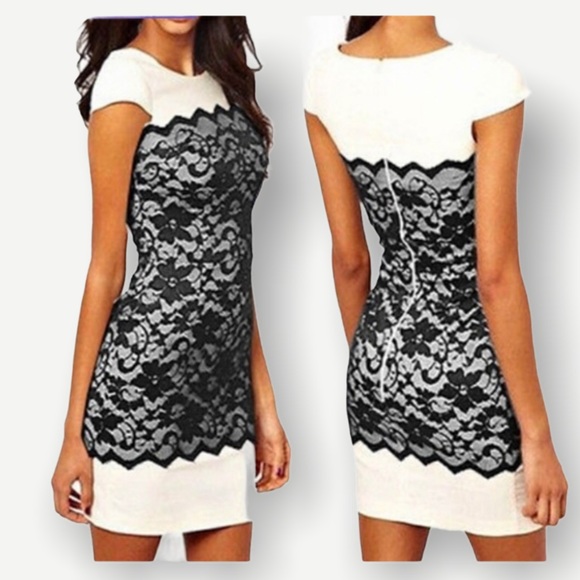 Empire Crochet O-Neck Dress - Small - HP! - Picture 15 of 16